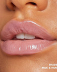 NYX PROFESSIONAL MAKEUP This Is Milky Gloss, Vegan Lip Gloss, 12 Hour Hydration - Milk & Hunny (Sheer Light Honey)