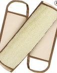 Exfoliating Natural Loofah Back Scrubber Loofah Sponge Back Scrubber for Shower, Deep Clean Your Back & Relax Your Body Bath Shower Scrubber for Men Women