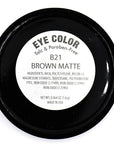 Chocolate Brown Chestnut Cocoa Matte Opaque Pressed Powder Single Vegan Eyeshadow; Talc, Paraben & Cruelty Free
