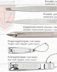 3 Swords Germany – MEN's kit - manicure pedicure beard ear ALL IN ONE - stainless steel tools