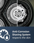 Philips Norelco Shaver 2400 Series, Wet and Dry Electric Shaver, Pop-up Trimmer, P-Cap, Deep Black, Model X3001/90