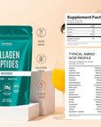 Collagen Peptides Powder, Unflavored, 1 lb – Supports Hair, Skin, Nail, Bone & Joint Health – Hydrolyzed, Grass-Fed, Gluten-Free, Keto-Friendly, Zero Sugar Protein Supplement.