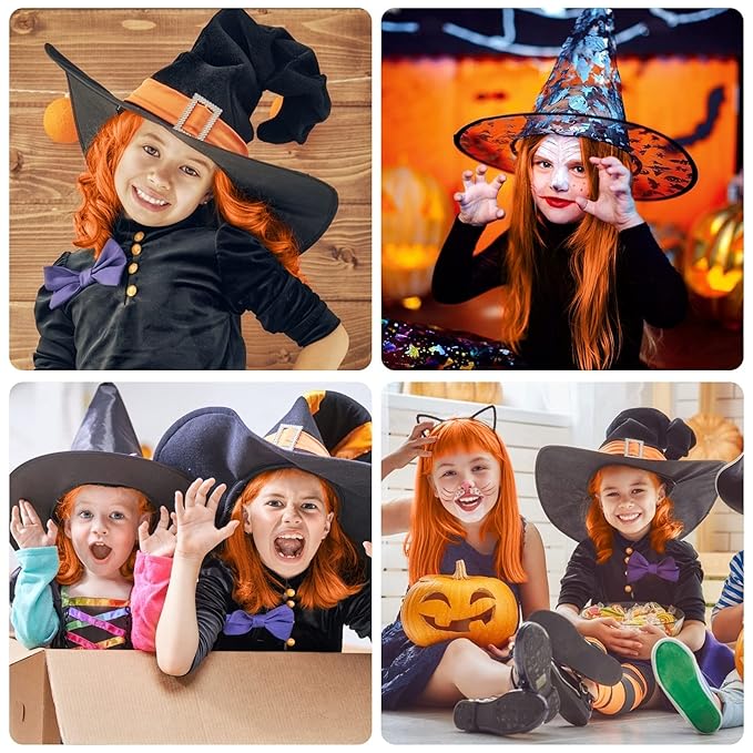 New Hair Chalk Comb Temporary Bright Hair Color Dye for Girls Kids, Washable Hair Chalk for Girls Age 4 5 6 7 8 9 10 Birthday Cosplay DIY Halloween, Christmas (Orange)