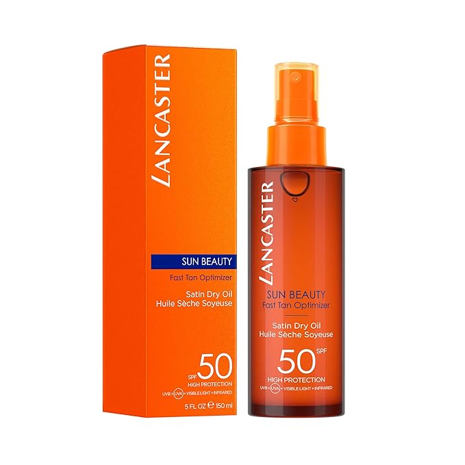 Lancaster Sun Beauty Dry Oil Fast Tan Optimizer SPF 50, 5 Ounce