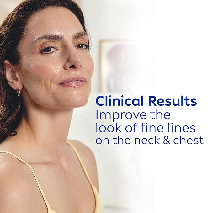 Nivea Skin Firming and Anti Wrinkle Neck and Chest Cream with Q10, Creatine and Provitamin B5, Skin Firming Body Cream Reduces the Look of Fine Lines and Wrinkles, 6.7 Oz Tube