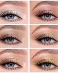 Boobeen 6PCS Cream Eyeshadow Stick Waterproof Pencil Crayon Eye Brightener Shimmer Pen Create Glitter Makeup, Easy to Use
