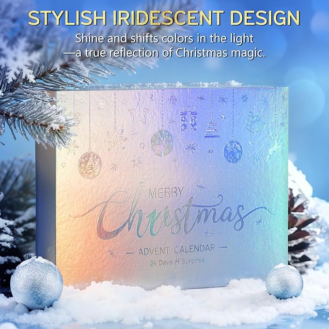 Advent Calendar 2025 Adult Women - 24 Days Beauty Advent Christmas Countdown Calendar for Teen Girls Luxury Self Care Basket Bath Body Spa Gift Set for Women Wife Mom Girlfriend Sister Grandma