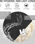 INNERNEED Food-Grade Soft Silicone Body Scrubber Shower Brush Handheld Cleansing Skin Brush, Gentle Exfoliating and Lather Well (Black)