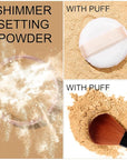 Loose Face Powder Glitter Setting Powder Matte Finishing Face