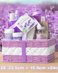 Mother's Day Gift for Mom Spa Gift Baskets for Women Bath lavender gifts spa gift set Basket For Women & Men, Luxury Self Care Home Spa Kit Lavender Bath Gift Basket 20Pcs Bath Gift Set