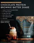 Truvani Vegan Pea Protein Powder | Chocolate | 20g Organic Plant Based Protein | 1 Serving | Keto | Gluten & Dairy Free | Low Carb | No Added Sugar