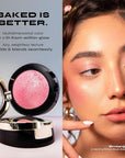 Milani Baked Blush, Powder Blush for Cheeks, Cruelty Free Makeup - Shape, Contour & Highlight Face for a Shimmery or Matte Finish -Luminoso