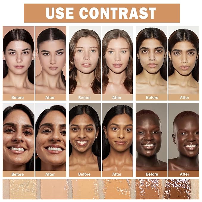 Concealer Full Coverage Foundation for Mature Skin,Oil Control
