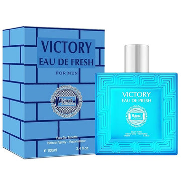 Hybrid & Company Victory Eau Fresh for Men Pour Homme Eau de Toilette Vaporisateur Natural Spray 3.4 Fl Oz