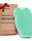 Zinc Infused Silicone Body Scrubber for Shower,Food-Grade Handheld Cleansing Skin Brush, Gentle Exfoliating and Lather Well - Green