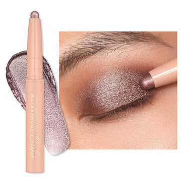 Oulac Waterproof Eye Shadow Stick Smooth and Long Lasting, Shimmering Glitter Finish, Blendable Eyes Makeup, Vegan & Cruelty-Free 1.25g, 17 Hollywood Dream