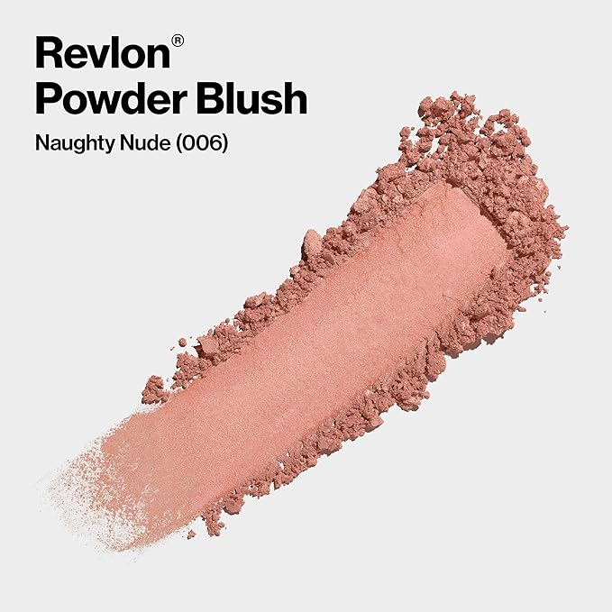 Revlon Blush, Powder Blush Face Makeup, High Impact Naughty Nude, 0.17 oz