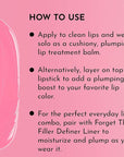 "LAWLESS Forget the Filler Lip Plumping Line-Smoothing Tinted Balm, Baby Doll, Pink, 0.09 Ounce"