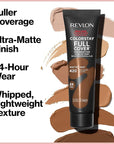 Revlon Liquid Foundation, ColorStay Face Makeup for Normal and Dry Skin, Longwear Full Coverage with Matte Finish, Oil Free, Nude, 1.0 Fl Oz