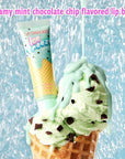 Lip Smacker Ice Freeze Balm, Ultra-Hydrating & Cooling Lip Balm with Refreshing Flavor, Sheer Tint & Minty Sensation, Soft-Served Creamy Formula, Moisturizing & Nourishing Lip Care-Mint Chocolate Chip