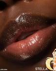ColourPop Winx Club Ultra Glossy Lip Gloss - Hydrating, Sheer Orange Lip Gloss for Juicy, Fuller-Looking Lips - Formulated with Jojoba Oil to Moisturize & Nourish - Stella (0.11 oz)