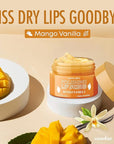 Lip Scrub with Mango Vanilla – Exfoliates, Hydrates & Repairs – Smooths, Softens & Revitalizes Dry Lips – Dermatologist Tested, Korean Skin Care – Clean Beauty, Cruelty-Free – 1 Pack