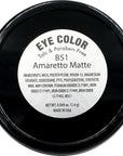 Amaretto Matte Light Brown Beige Peach Pressed Powder Single Vegan Eyeshadow; Talc, Paraben & Cruelty Free