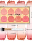 DAGEDA 8 Colors Blush Palette Makeup, Natural Face