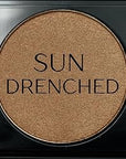 Metallic Shimmer Off White, Gold Bronze Brown, and Glitter Black Vegan Eyeshadow Trio Palette; Talc, Paraben & Cruelty Free