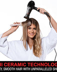 CHI Dynamic Hair Dryer, Blow Dryer for Smooth & Voluminous Hair, Comb-Attachment & Air Concentrating Nozzle for Faster Styling, Low Noise