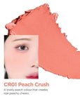 THESAEM Jelly Blusher CR01 Peach Crush - Velvety