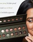LAURA GELLER NEW YORK The Delectables Earthy Essentials Baked Eyeshadow Palette | 14 Pigmented Eyeshadows Blendable Natural Look