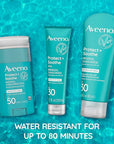 Aveeno Protect + Soothe Mineral Sunscreen Stick for Sensitive Skin, SPF 50, Water-Resistant for 80 minutes, Face & Body Sunscreen with Zinc Oxide & Oat, Fragrance-Free, Travel Size, 1.5 OZ