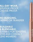 Covergirl Clean Eye Color, Bronze Glow, Eyeshadow Sticks, Ultra Creamy Formula, Lightweight, Buildable Formula, Lasts All Day, Smudge-Proof, 0.05oz