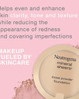 Neutrogena Mineral Sheers Loose Powder Makeup Foundation, Lightweight Face Makeup, Sheer to Medium Buildable Coverage, Sensitive Skin Foundation with Vitamins A, C, & E, Classical Ivory 10, .19 oz