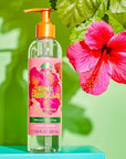 Tree Hut Pink Hibiscus Moisturizing Bare Shave Oil | Made with Soothing Jojoba Oil | Gel-to-Oil Formula Helps Prevent Razor Bumps, Ingrown Hairs, & Skin Irritation | 7.7 fl oz.