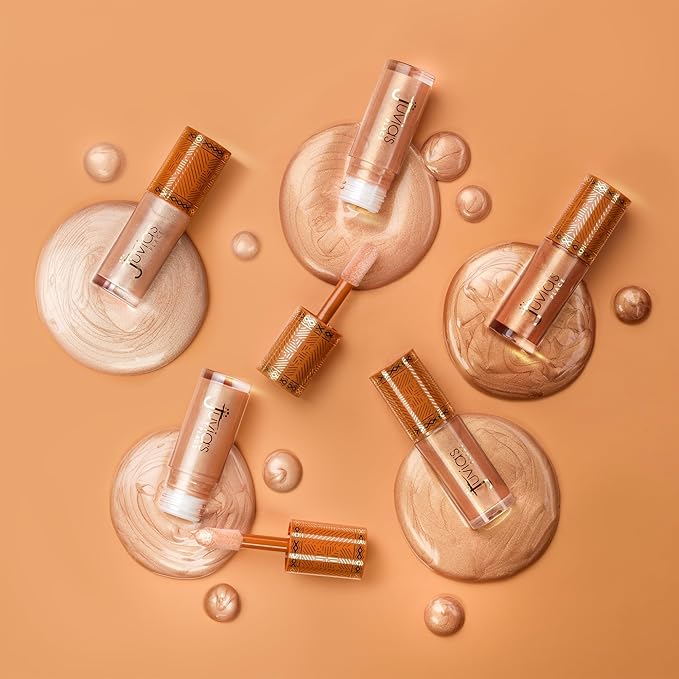 Juvia's Place Nubian Glow Liquid Luminizer Golden Hour - Radiant Highlighter Makeup Glowy Tint Daily Dewy Luminous Beauty Creamy Bronzing Skincare Radiating Brightening Natural Shine Face & Cheeks