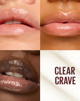 Maybelline Lifter Glaze Oil Balm with Hyaluronic Acid and Hydrating Oil Blend, Lip Balm with 24HRs of Smooth, Moisturizing Shine, Clear Crave (Crystal Clear)