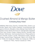 Dove Exfoliating Body Polish Body Scrub Crushed Almond and Mango Butter 4 Count Exfoliating Scrub for Dry Skin Gently Exfoliates to Reveal Healthy Skin 10.5 oz