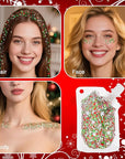 MEICOLY Red and Green Face Body Glitter for Christmas,Sparkle Christmas Hair Glitter Makeup,Stocking Stuffers for Kids Women,Chunky Face Glitter for Festival Party Rave Accessories
