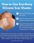 ScarAway Advanced Skincare Silicone Scar Sheets,
