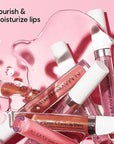 Almay Color & Care Hydrating Lip Gloss, Soft Natural Hues, Prebiotic Complex, Hyaluronic Filling-Sphere Technology, 200 Rose Glow, 0.1 Fl Oz
