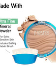Physicians Formula Mineral Wear Talc-Free Airbrushing Pressed Powder, Full Coverage Mineral Face Powder for Sensitive Skin – Creamy Natural