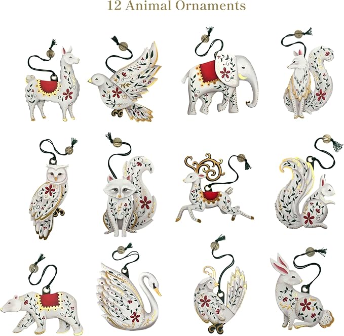 Freshcut Paper 2025 Advent Calendar, Enchanted Forest Christmas Ornaments, Pop Up 3D Greeting Cards, Paper Advent Calendar for Adults, Christmas Gifts, Holiday Cards with Blank Notecard & Envelope