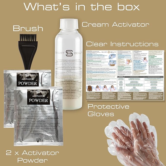 Smart Beauty Blonde Bleach-It, The Ultimate Lightener for Dark Hair, Perfect for Highlighting and Vibrant Pastel Colour, Hair Bleach Kit, Vegan & Cruelty Free