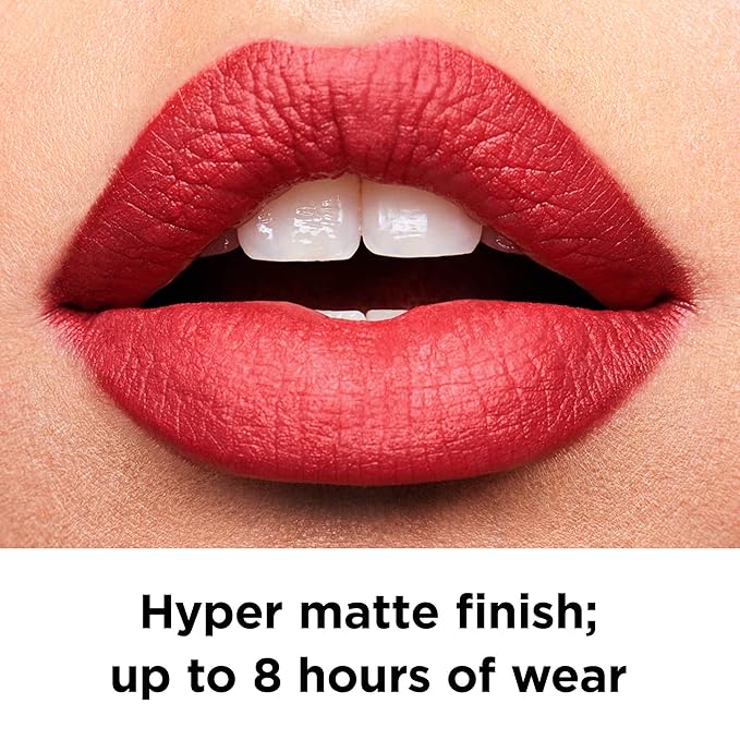 Revlon Ultra HD Lip Mousse Hyper Matte, Longwearing Creamy Liquid Lipstick in Pink, Dusty Rose (800), 0.2 oz