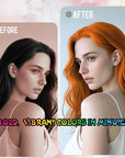 Temporary Hair Color Spray for Adults - Instant Orange Hair Dye Alternative, Washable & Non-Sticky, Gentle Formula for Halloween, Cosplay, Party, Costume Makeup (150ml)