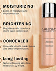 Airbrush Foundation Makeup Spray Full Coverage Foundation for Mature Skin,Long-lasting Airbrush Flawless Setting Spray,Waterproof Foundation for Smooth Radiant Skin (Natural/Warm Porcelain)