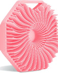 Sud Scrub® Antimicrobial Silicone Body Scrubber, Exfoliating Body Scrubber for Sensitive Skin, Eco Friendly Shower Scrubber for Body, Silicone Body Brush for Showering, Pink