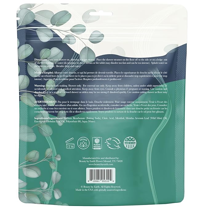 Shower Steamers Eucalyptus for Shower - Mothers Day Gifts for Her, Aromatherapy Gift for Men